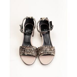 AGL  snake print  sandal with ankle strap  size 38/ Us 8